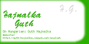 hajnalka guth business card